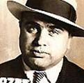 Al Capone's mugshot, with his fedora hat