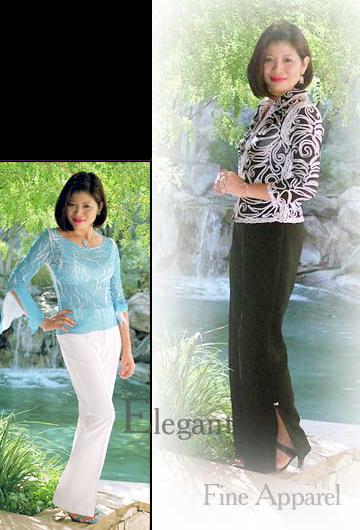 Carine models her own Fashion Designs