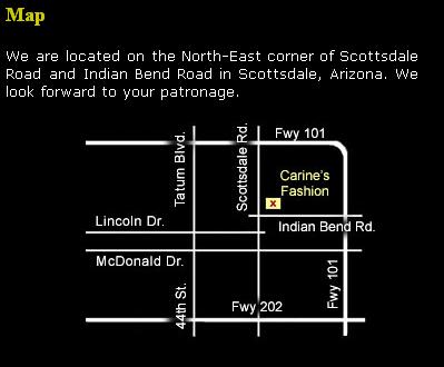Map to Carine's Fine Apparel